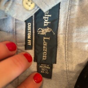 RL custom fit men’s button down